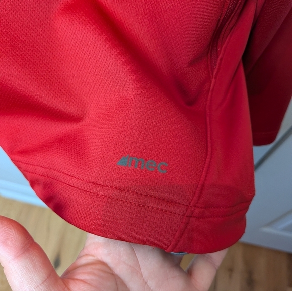 MEC Outdoor Mid Season Men Zip Sweater Up Size XXL Made In Canada Red Color - Picture 4 of 10